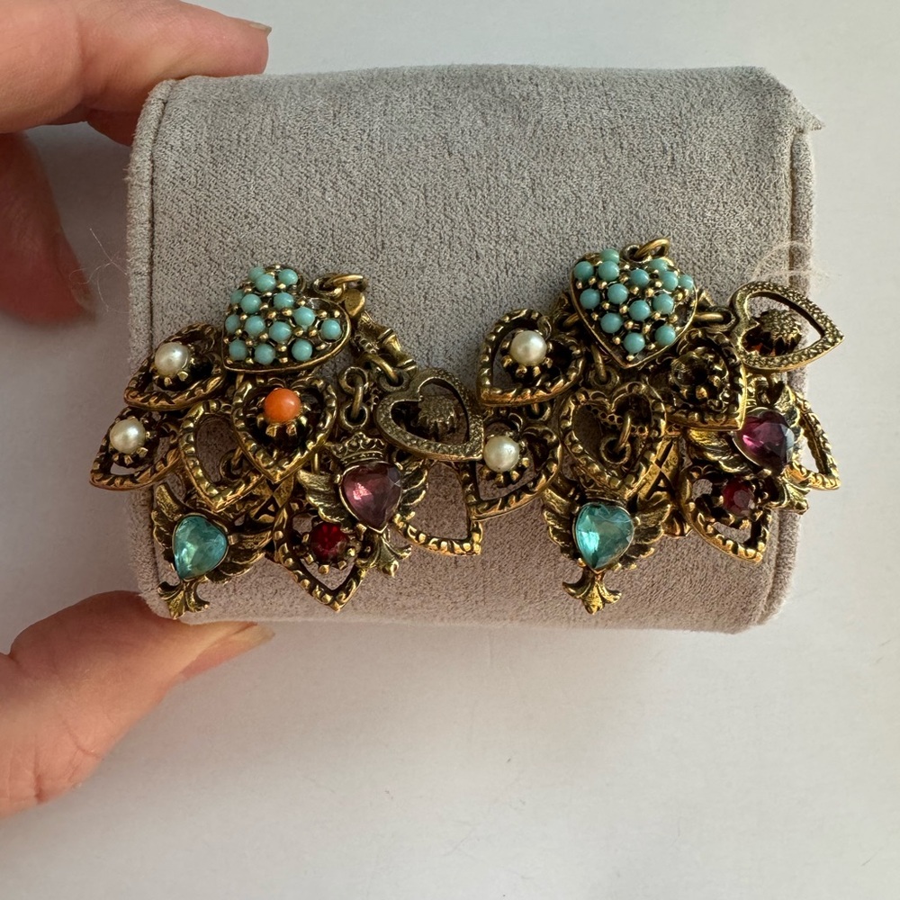 Vintage clip on earrings